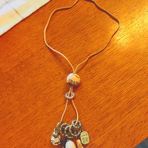 Boho Beaded Resort Adjustable Rope Necklace Handmade - Picture 4 of 10